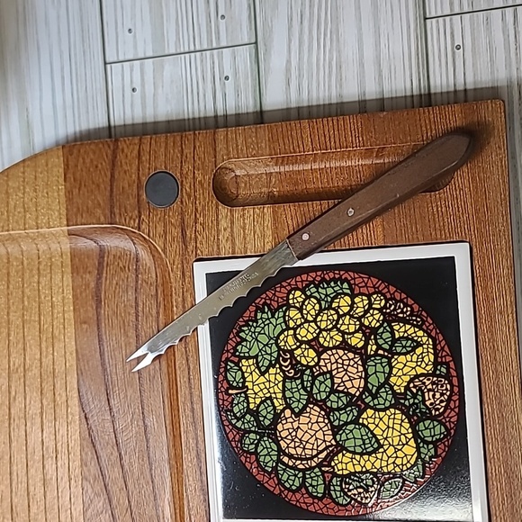 Chartrudery board wood with title and knife - Picture 3 of 5